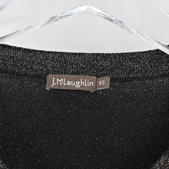 J MCLAUGHLIN Womens Cardigan‎ Metallic Knit Size XS Sweater Capsule Quiet Luxury - Picture 6 of 13